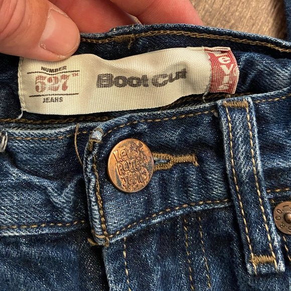 Levi's 527 Boot Cut Jeans - Size 12 - Picture 5 of 9